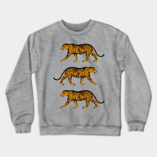 Three Tigers (Blue and Marigold) Crewneck Sweatshirt